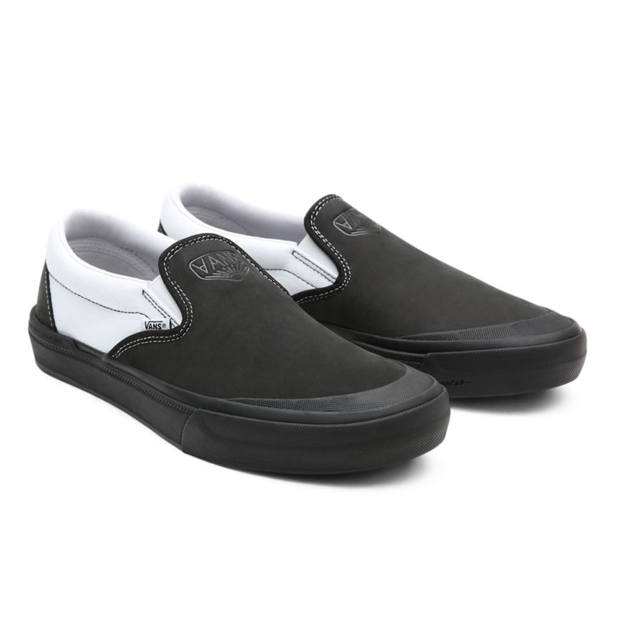 Vans DAK BMX Slip-On Dam Svarta/Vita - Vans Slip On Skor Outlet (AVBTJ8941)